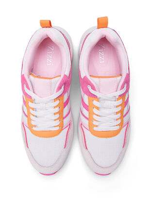 Wide fit trainers, White Pink, Packshot image number 3