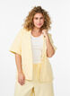 Blazer with short sleeves and lapels, Yellow, Model image number 0