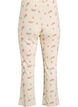 Organic cotton pyjama bottoms with a textured pattern, Vanilla, Packshot image number 1