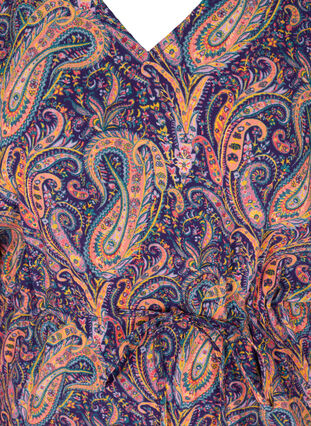 Viscose kaftan dress with paisley print, Paisley AOP, Packshot image number 2