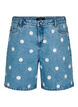 Mille shorts high-waist with embroidered flowers, L.B. Flower, Packshot image number 0