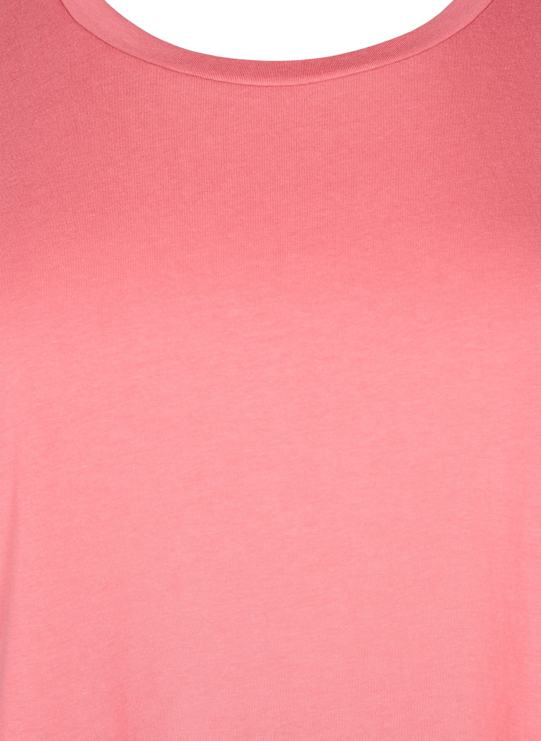 Zizzifashion Short sleeve cotton blend T-shirt, Rose, Packshot image number 2