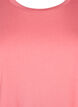 Short sleeve cotton blend T-shirt, Rose, Packshot image number 2