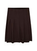 Short pleated skirt with elasticated waist, Brown, Packshot image number 0
