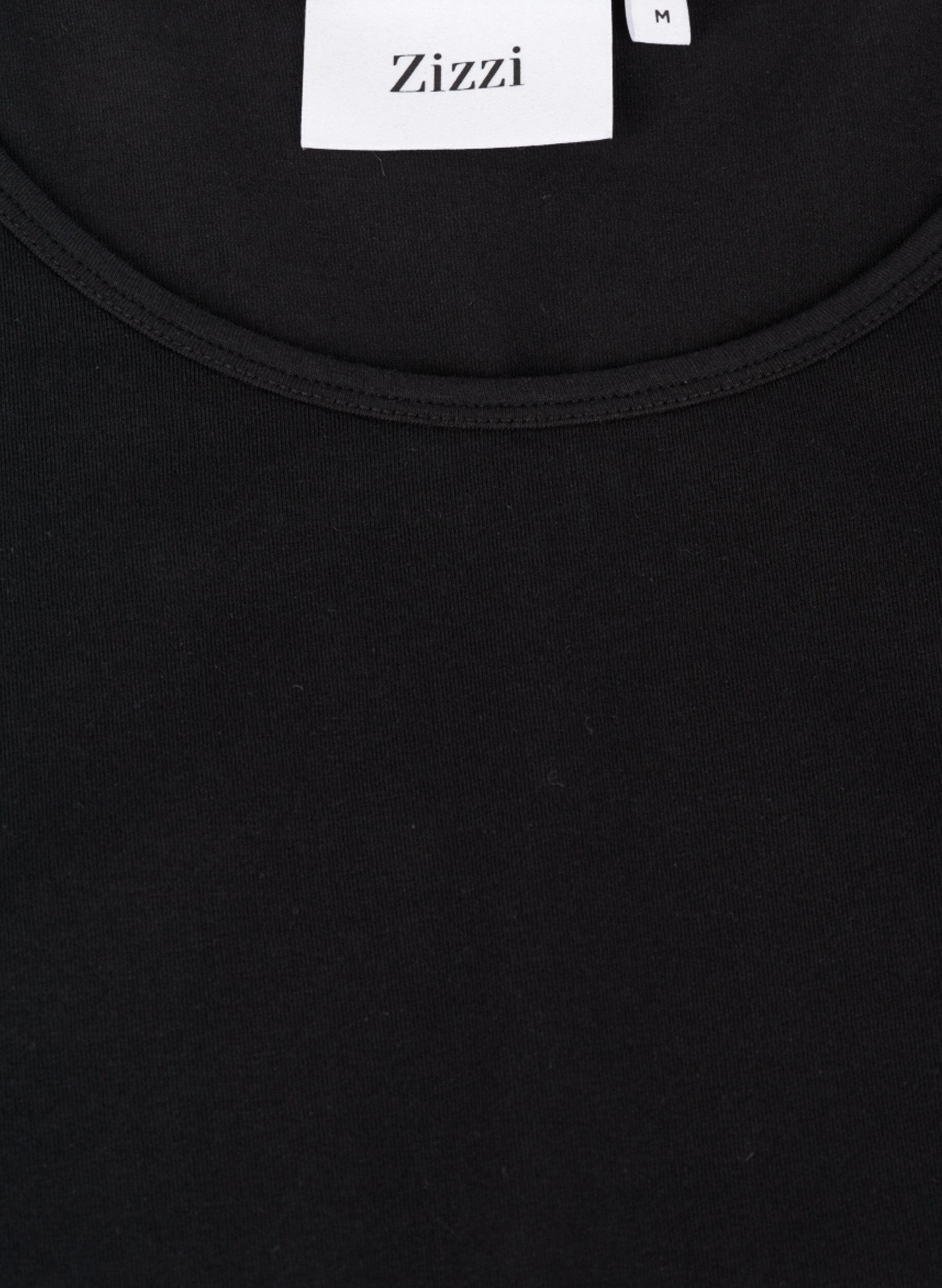 Zizzifashion Basic top, Black, Packshot image number 2