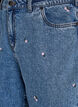 Mille mom fit jeans with embroidery, Blue, Packshot image number 2