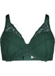 Padded lace bra with underwire, Green, Packshot image number 0