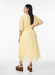 V-neck midi dress with tie fastening, Yellow, Model image number 1
