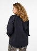 Denim shirt with chest pockets, Black, Model image number 2