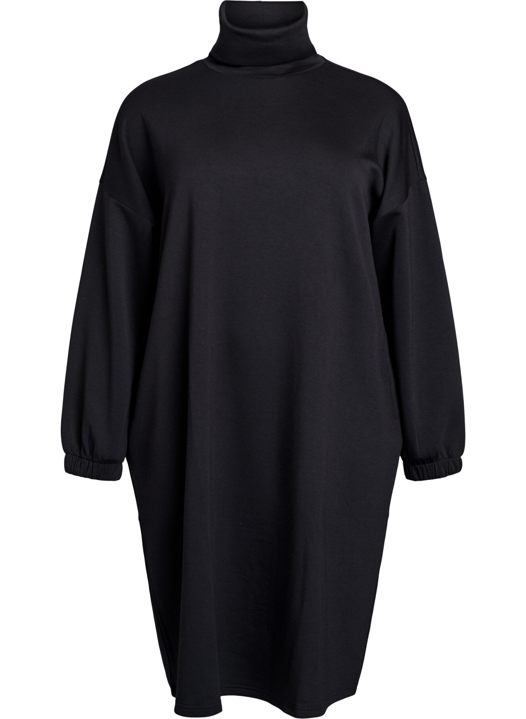 A-shaped turtleneck dress