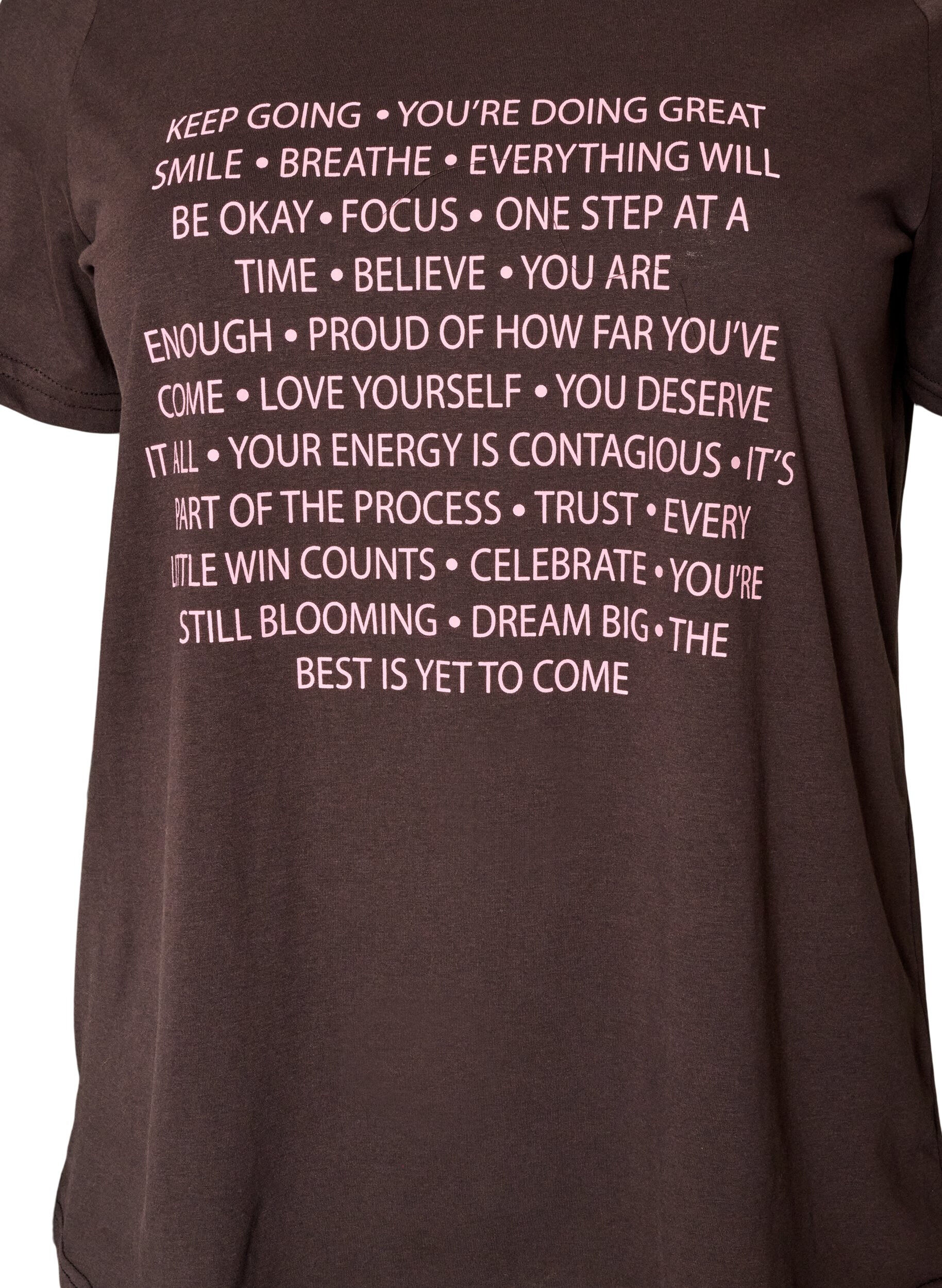 ZizzifashionT-shirt with motif, Brown, Packshot image number 2