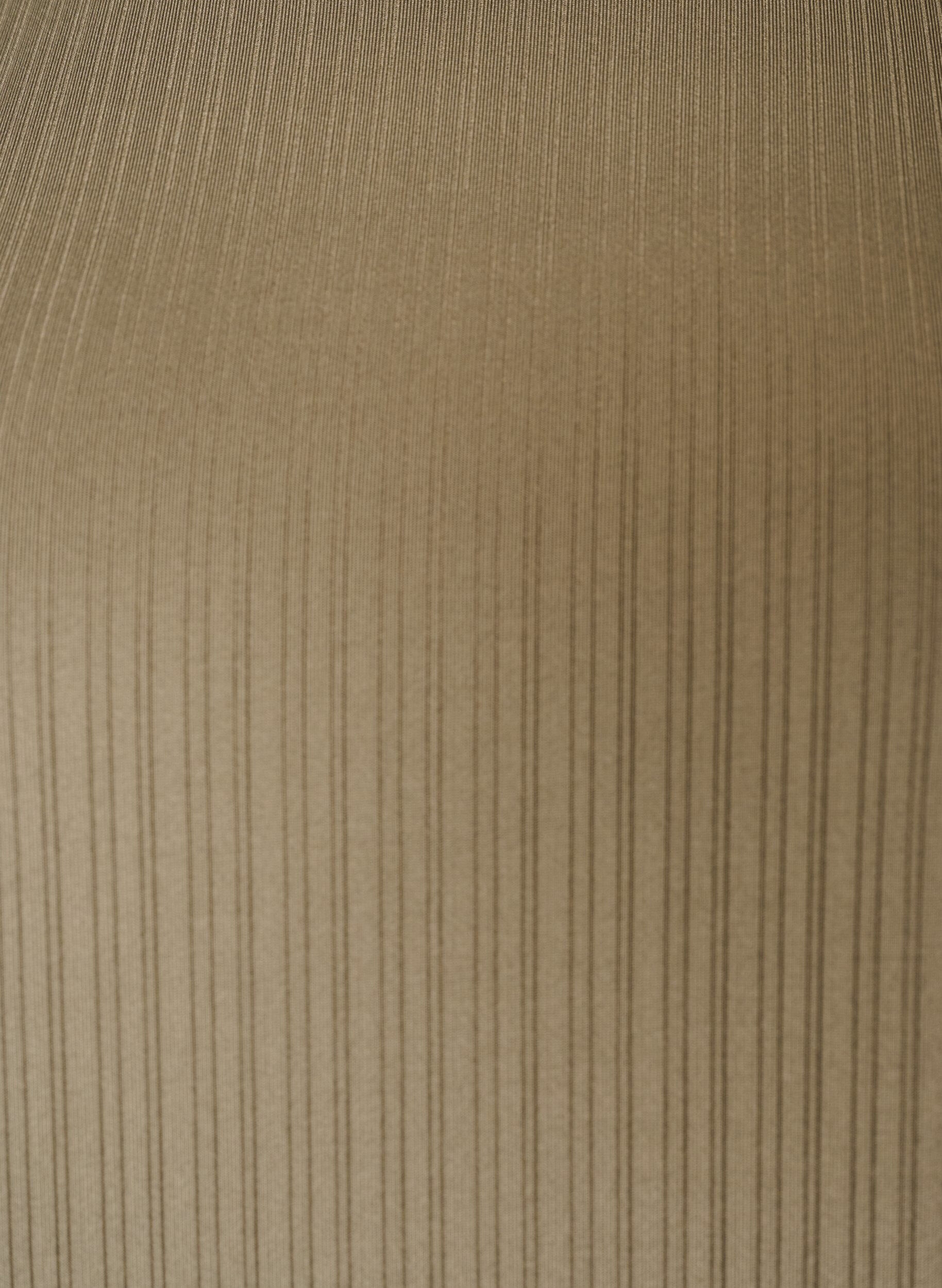 Zizzifashion Jersey blouse with textured stripes and a smocked hem, Brown, Packshot image number 2