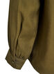 Shirt blouse with button detail at the back, Green, Packshot image number 4