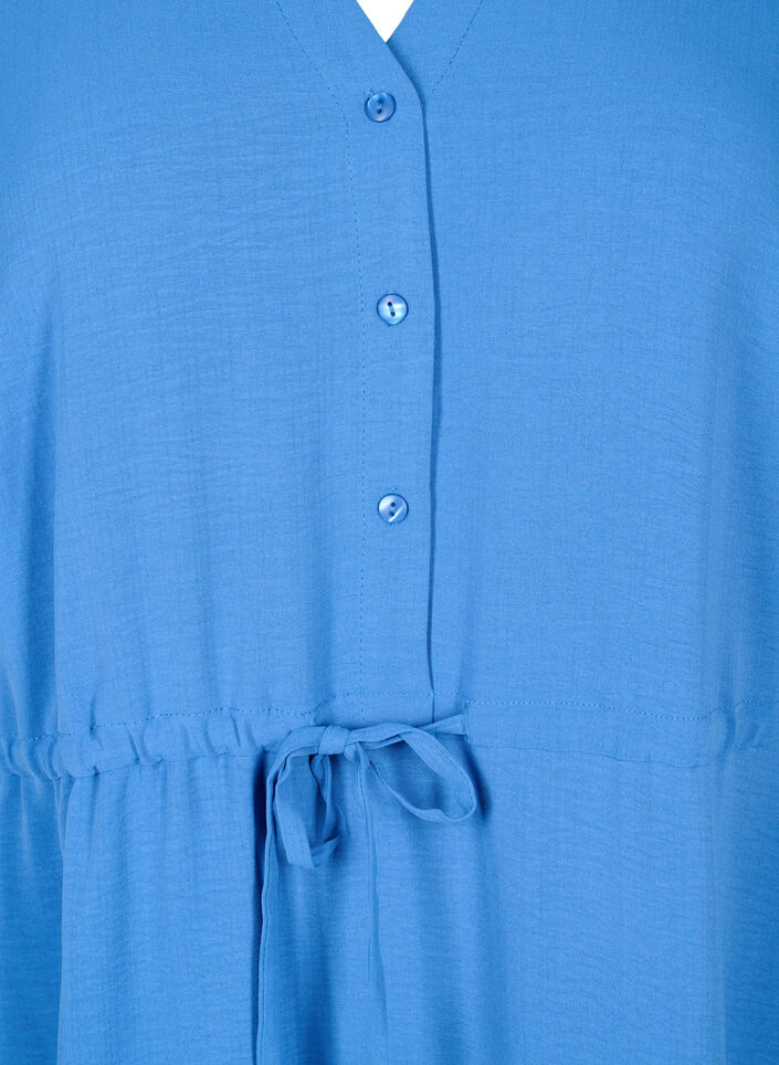 Short sleeve dress with tie waist, Riverside, Packshot image number 2