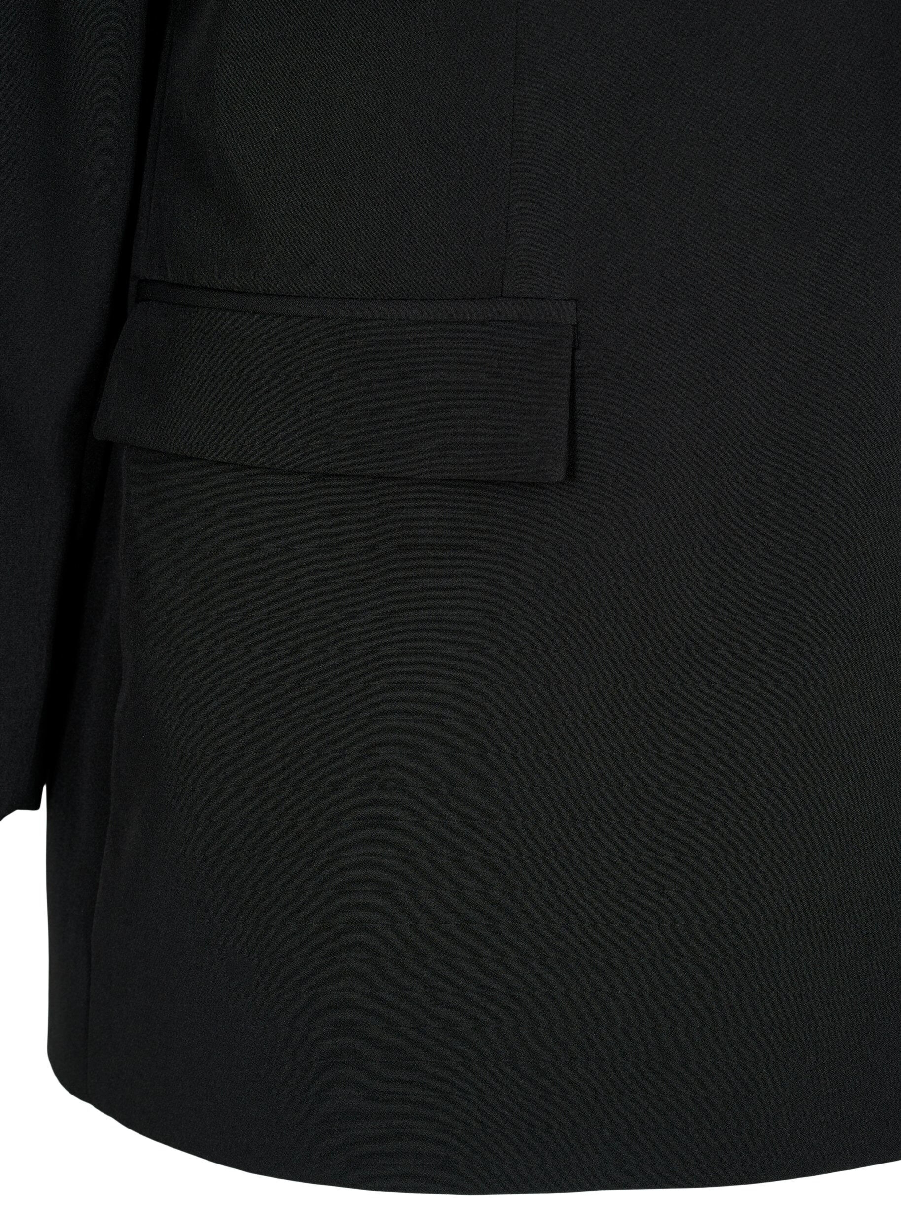 Zizzifashion Classic blazer with button closure, Black, Packshot image number 3
