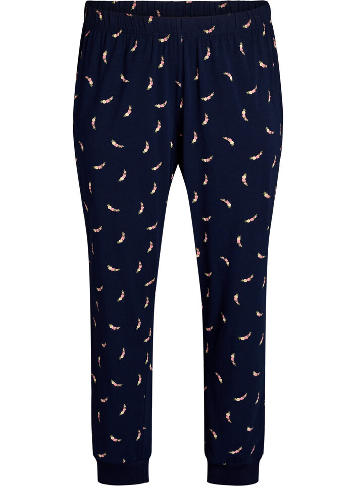 Printed pyjama trousers, Blue, Packshot image number 0