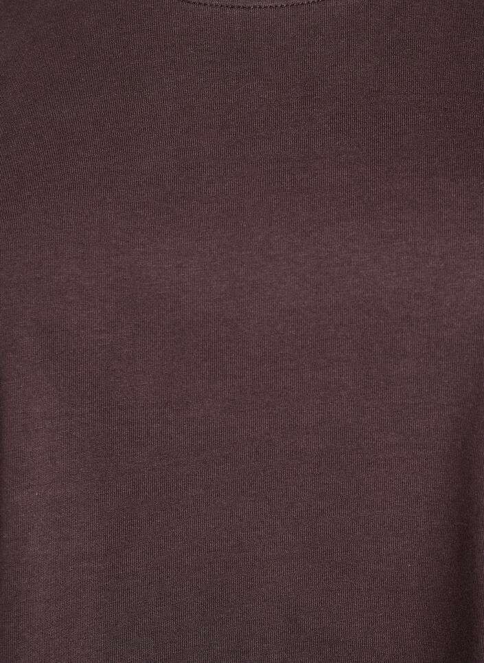 Boxy cotton t-shirt, Brown, Packshot image number 2