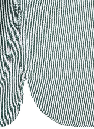Short-sleeved cotton shirt with stripes, Scarab Stripe, Packshot image number 3