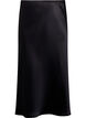 Satin midi skirt, Black, Packshot image number 0