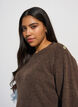 Knit blouse with button detail, 0890, Model image number 3