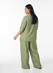 Loose trousers with elasticated waistband and pockets, Green, Model image number 1
