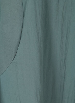 Short-sleeved viscose dress with pockets, Balsam Green, Packshot image number 3