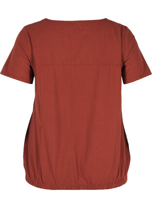 Blouse with elastic band, Barn Red, Packshot image number 1