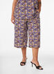 Culotte trousers with print, Beige, Model image number 2