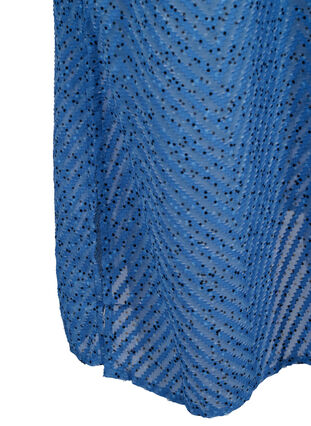 Dotted shirtdress with 3/4 sleeves and slit, Riverside Dot, Packshot image number 3