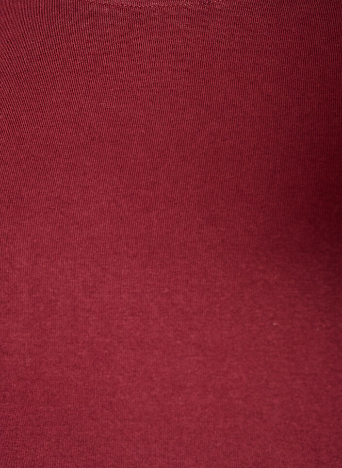 Long-sleeved basic T-shirt with round neck, Red, Packshot image number 2