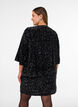 Cardigan with sequins and 3/4 sleeves, Black, Model image number 2