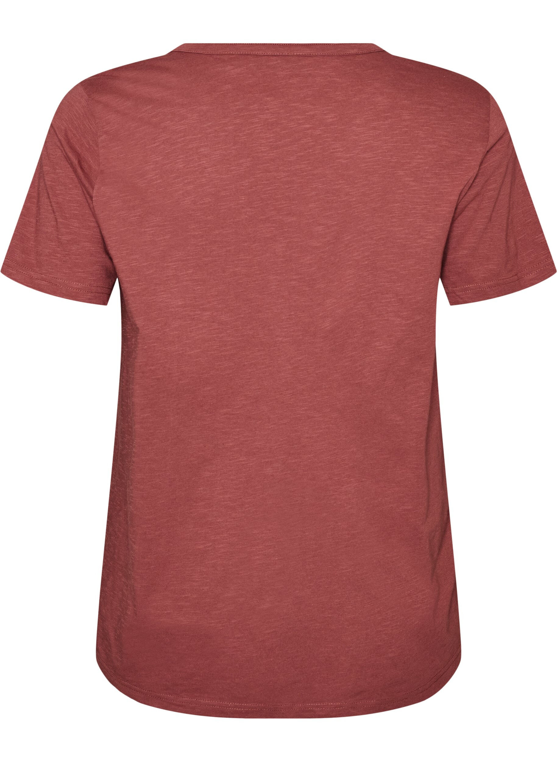 ZizzifashionT-shirt with button detail, Brown, Packshot image number 1