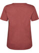 T-shirt with button detail, Brown, Packshot image number 1