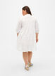 Embroidery anglaise shirt dress in cotton, Bright White, Model image number 1