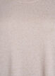 Blouse with button detail and short puff sleeves, Beige, Packshot image number 2