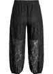 Balloon lace trousers with a high waist, Black, Packshot image number 1