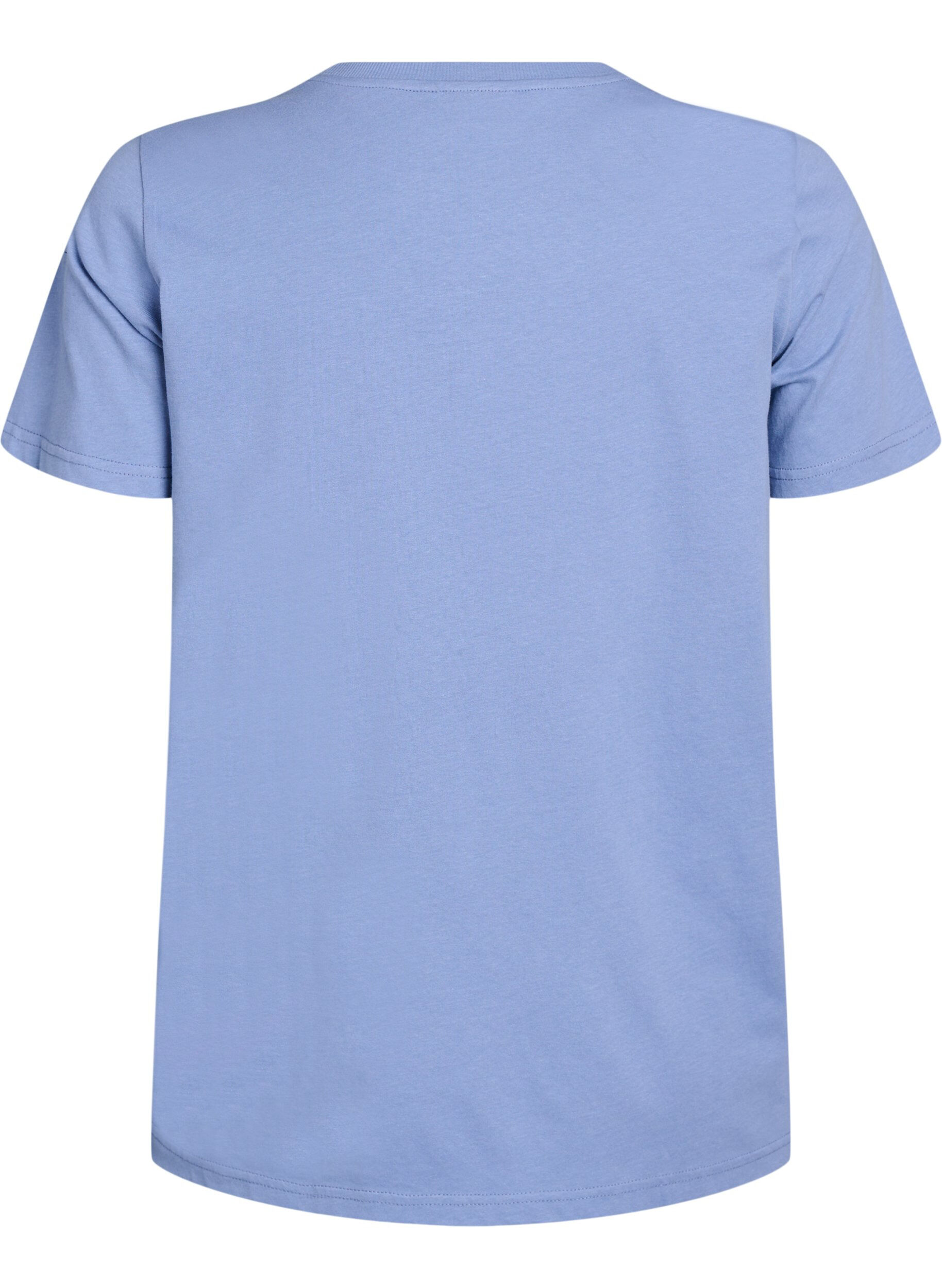 Zizzifashion T-shirt with retro print, Blue, Packshot image number 1