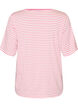 T-shirt with TENCEL&trade; Lyocell and stripes, Pink, Packshot image number 1