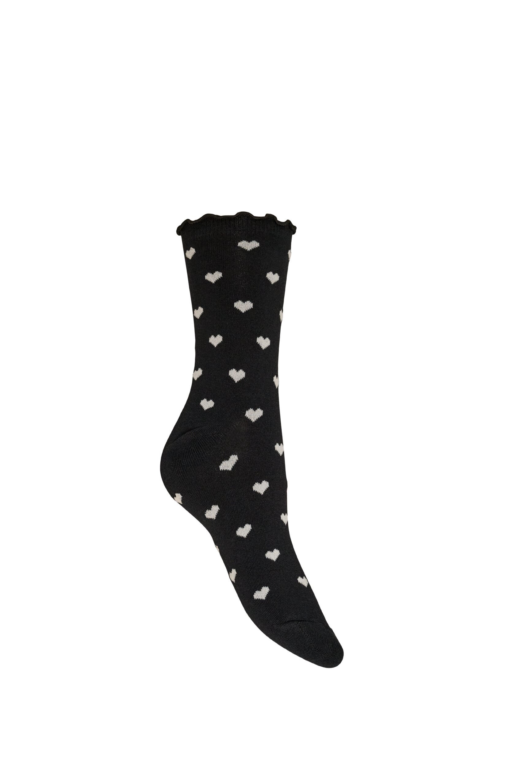 ZizzifashionCotton socks with patterns, Black, Packshot image number 1
