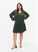 Long-sleeved dress with V-neck and print, Scarab AOP, Model image number 2