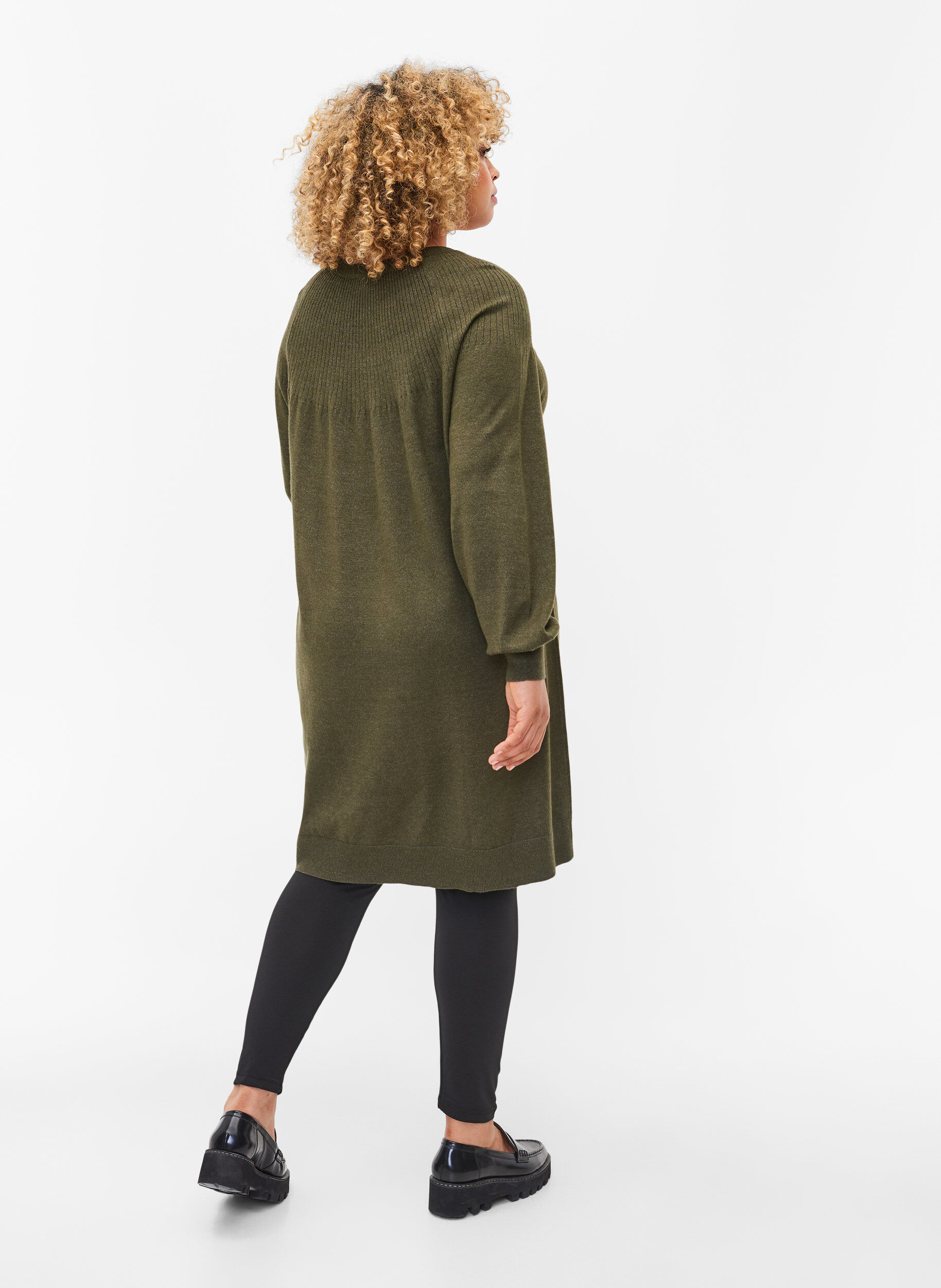 Zizzifashion 2-pack basic leggings, Black, Model image number 1