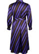 Satin shirt dress with diagonal stripes, Stripe AOP, Packshot image number 1