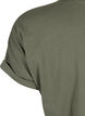 Short-sleeved cotton blend t-shirt, Green, Packshot image number 3