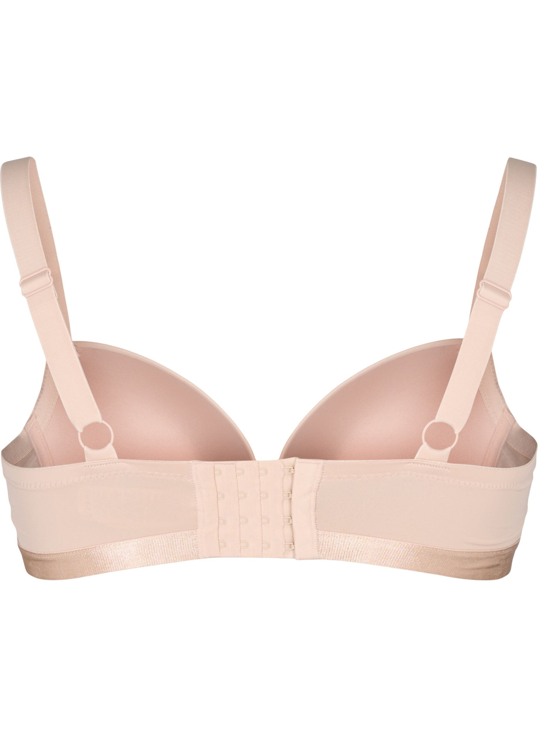 Zizzifashion Moulded bra with mesh, Beige, Packshot image number 1