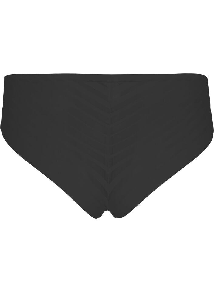 Regular rise briefs with mesh, Black, Packshot image number 1