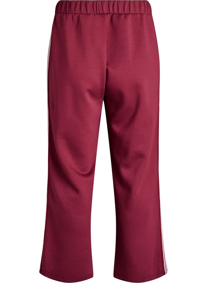 Trousers with side stripes, Red, Packshot image number 1