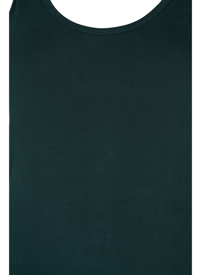 Cotton basic top, Green, Packshot image number 2