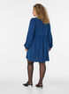 A-line dress with an empire line, Blue, Model image number 2