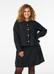 Short A-line skirt, Black, Model image number 0