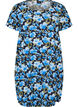 Short-sleeved, printed cotton dress, Blue, Packshot image number 0